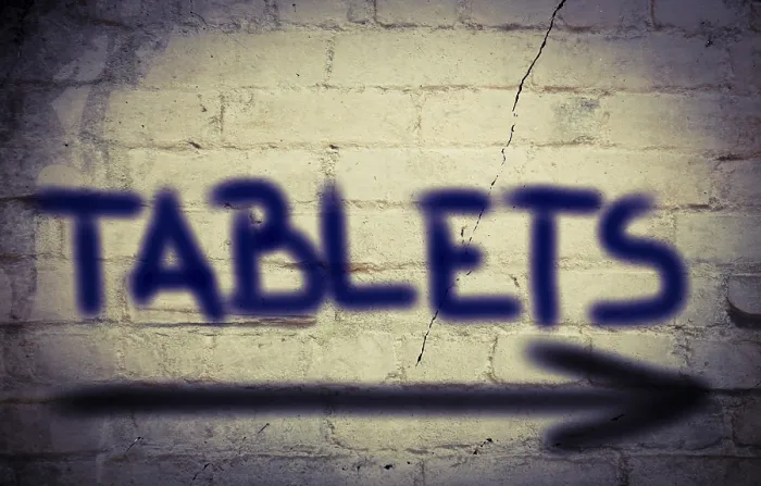 Framed Print : Tablets Concept Print Framed Print : Tablets Concept Print