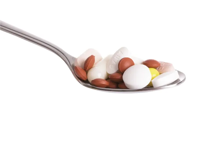 Framed Print : Tablets on a spoon Print Framed Print : Tablets on a spoon Print