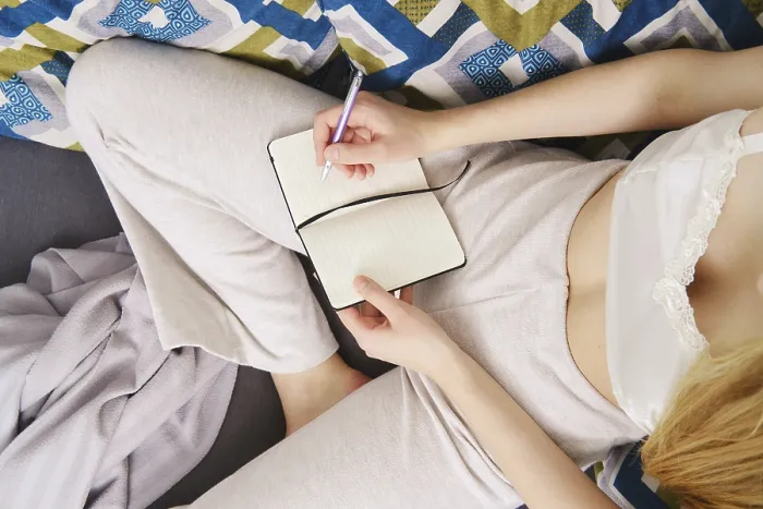 Framed Print : Home Study Print: Taking Notes on the Couch Framed Print : Home Study Print: Taking Notes on the Couch