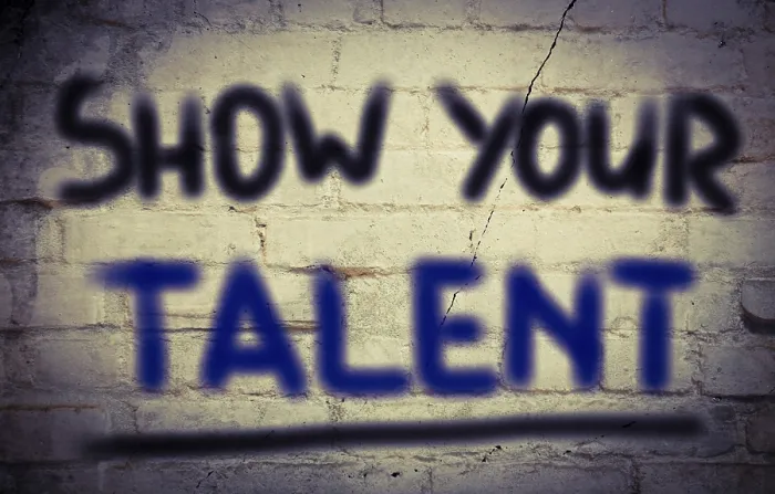 Framed Print : Show Your Talent Concept Print Framed Print : Show Your Talent Concept Print