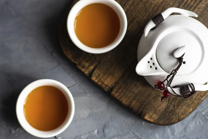 Framed Print : Rustic Teapot Print with Tea and Cup Framed Print : Rustic Teapot Print with Tea and Cup