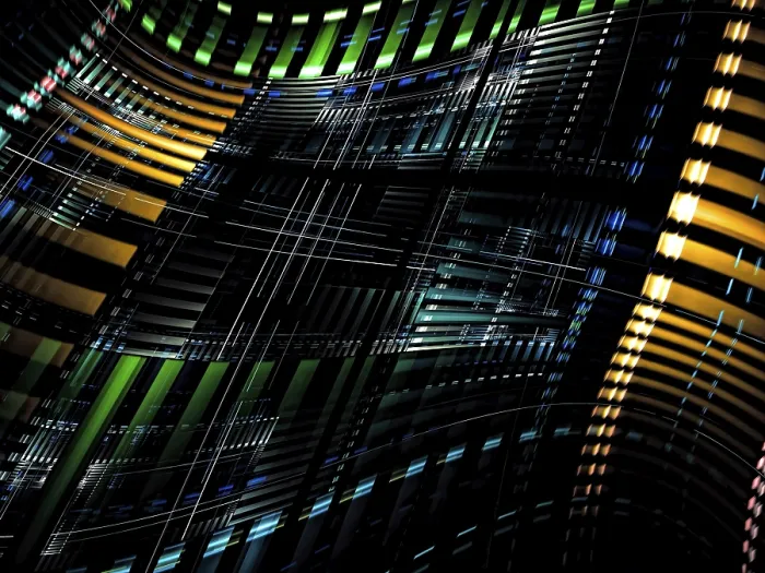 Framed Print : Abstract Digital Art Print - Wavy Tech Background Framed Print : Abstract Digital Art Print - Wavy Tech Background