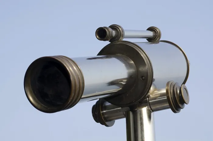 Framed Print : Telescope Print Against Blue Sky Framed Print : Telescope Print Against Blue Sky