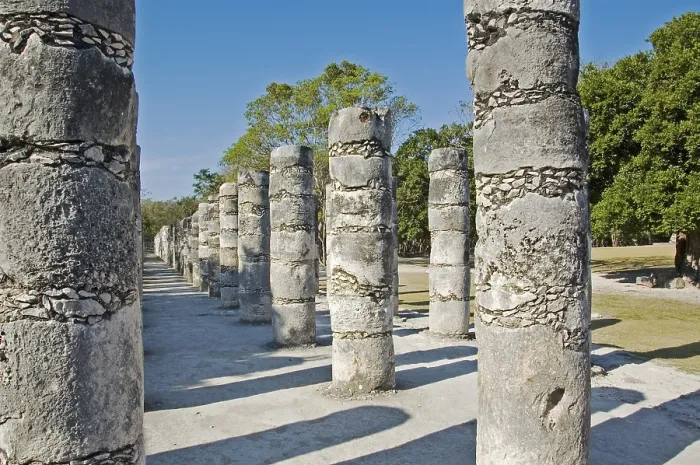 Framed Print : Temple of Thousand Columns Print - Chichen Itza Mexico Framed Print : Temple of Thousand Columns Print - Chichen Itza Mexico