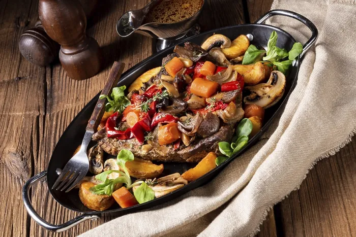 Framed Print : Tender Beef Print with Vegetables Framed Print : Tender Beef Print with Vegetables