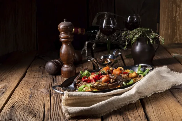 Framed Print : Tender Beef Print with Vegetables Framed Print : Tender Beef Print with Vegetables
