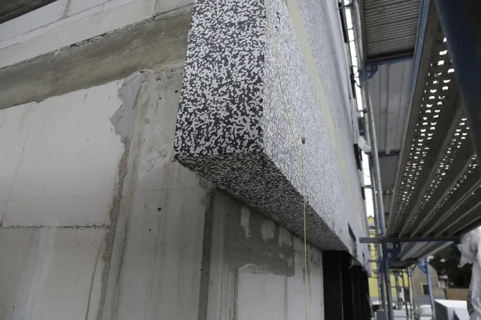 Framed Print : Thermal Insulation House Facade Print Framed Print : Thermal Insulation House Facade Print
