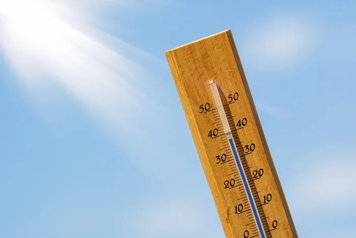 Framed Print : Hot Weather Print - High Temperature Reading Framed Print : Hot Weather Print - High Temperature Reading