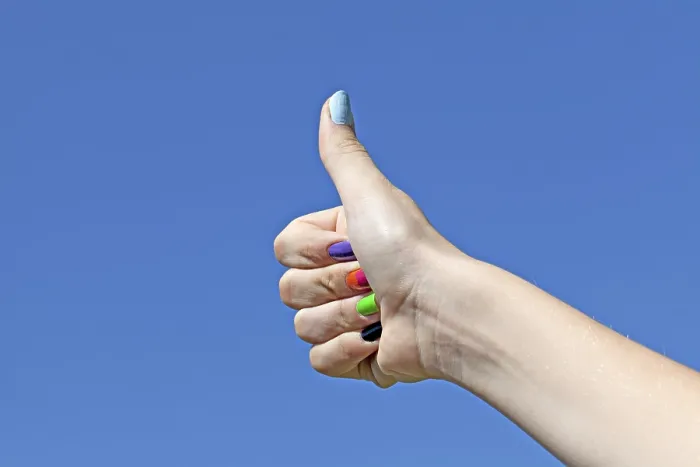 Framed Print : Thumbs Up Print by ImageBROKER