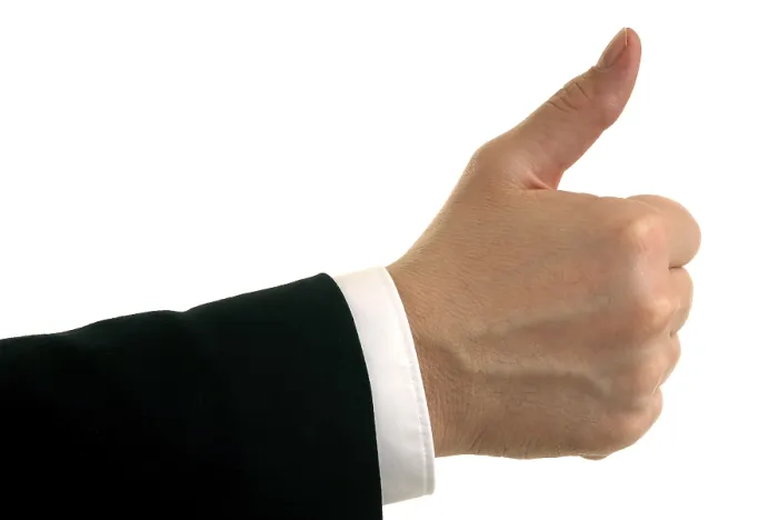 Framed Print : Thumbs Up Print by ImageBROKER