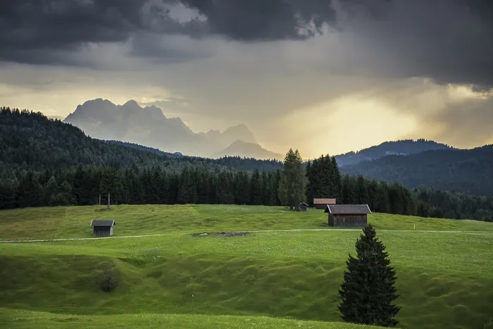 Framed Print : Thunderclouds, near Mittenwald Print Framed Print : Thunderclouds, near Mittenwald Print