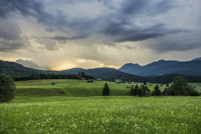 Framed Print : Thunderclouds near Mittenwald Print, Bavaria, Germany Framed Print : Thunderclouds near Mittenwald Print, Bavaria, Germany