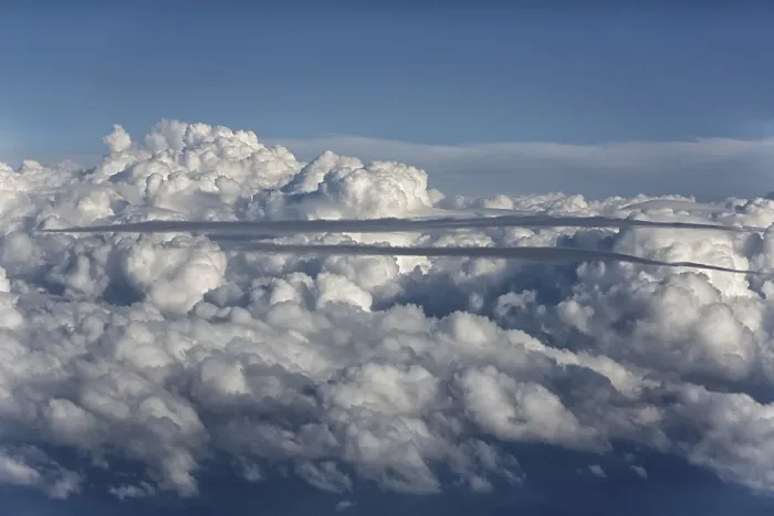 Framed Print : Thunderclouds in the sky, view from the plane Print, Germany Framed Print : Thunderclouds in the sky, view from the plane Print, Germany