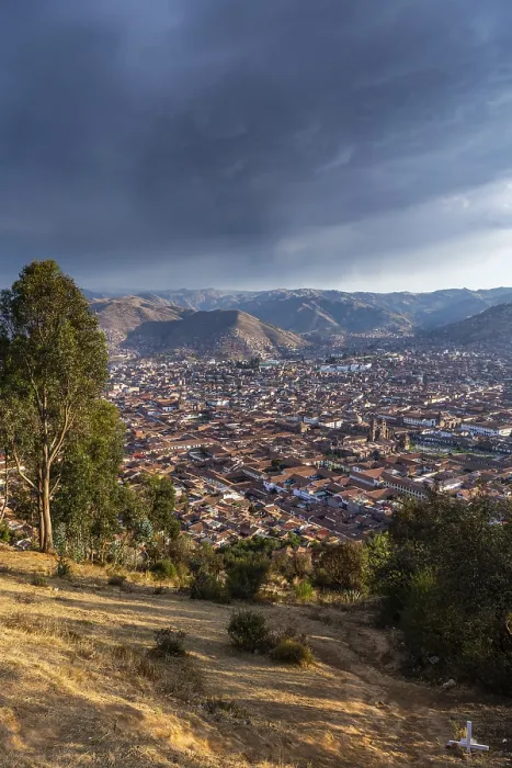 Framed Print : Thunderstorm over Cusco Valley Print, Peru Framed Print : Thunderstorm over Cusco Valley Print, Peru