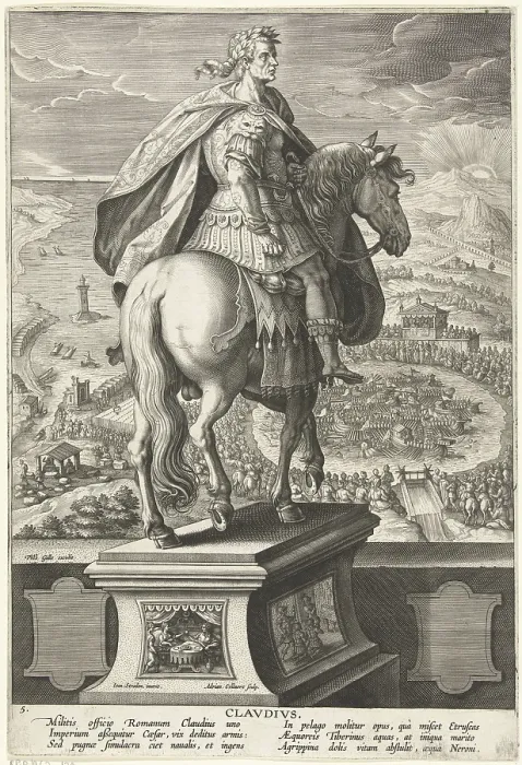 Framed Print : Print of Tiberius Claudius Caesar Augustus Germanicus, 41-54 AD Framed Print : Print of Tiberius Claudius Caesar Augustus Germanicus, 41-54 AD