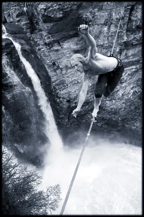 Framed Print : Tightrope Walker - High Wire Balance Print Framed Print : Tightrope Walker - High Wire Balance Print