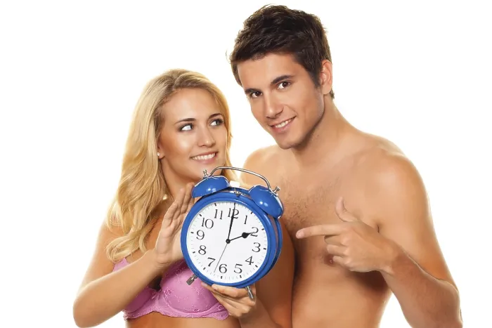 Framed Print : Summer Time Print, Couple with Alarm Clock in Germany Framed Print : Summer Time Print, Couple with Alarm Clock in Germany