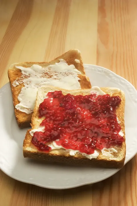 Framed Print : Print of Toast with Jam Framed Print : Print of Toast with Jam