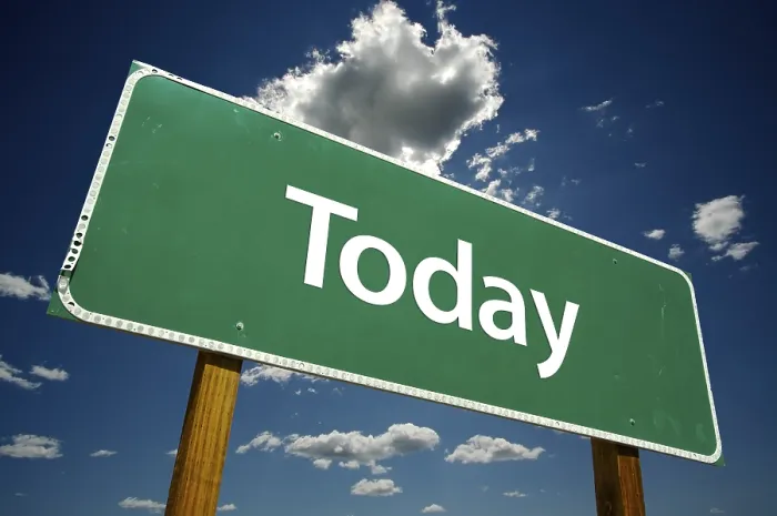 Framed Print : Today Road Sign Print with Dramatic Clouds Framed Print : Today Road Sign Print with Dramatic Clouds