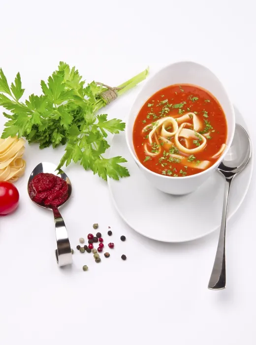 Framed Print : Tomato Soup Print by imageBROKER Framed Print : Tomato Soup Print by imageBROKER