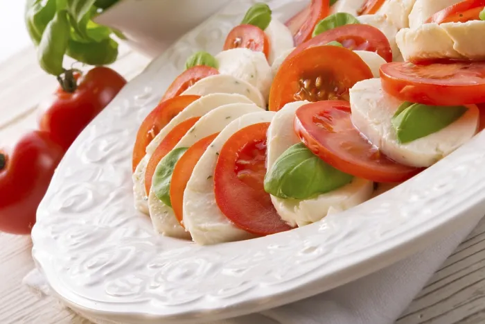 Framed Print : Tomato with Mozzarella Cheese Print Framed Print : Tomato with Mozzarella Cheese Print