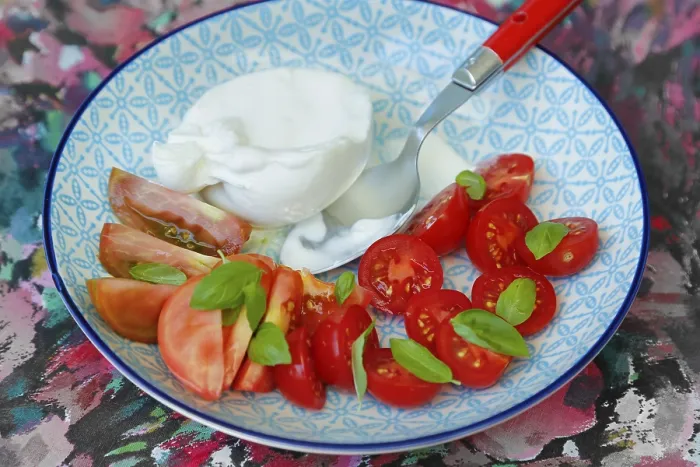 Framed Print : Tomatoes with Basil and Buffalo Mozzarella Print, Germany Framed Print : Tomatoes with Basil and Buffalo Mozzarella Print, Germany