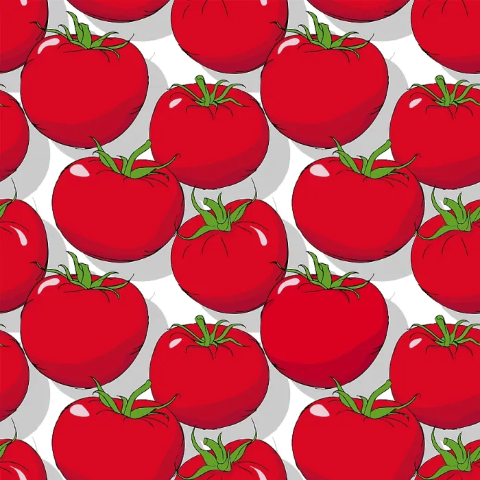Framed Print : Tomatoes Repeating Pattern Print Vector Template Framed Print : Tomatoes Repeating Pattern Print Vector Template