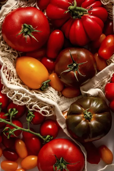 Framed Print : Tomatoes on the Table Print - Flat Lay Framed Print : Tomatoes on the Table Print - Flat Lay