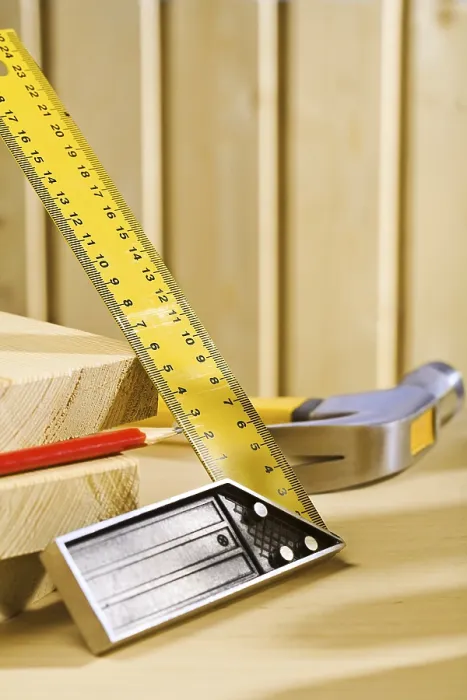 Framed Print : Tools on wooden table Print Framed Print : Tools on wooden table Print