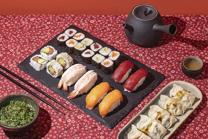 Framed Print : Elegant Sushi Dinner Print Framed Print : Elegant Sushi Dinner Print