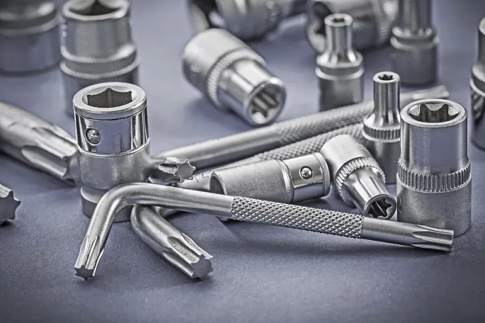Framed Print : Torx and Hex Keys Print on Gray Background Framed Print : Torx and Hex Keys Print on Gray Background