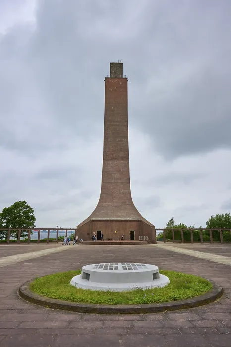 Framed Print : Towering Brick Monument Print, Laboe Naval Memorial, Germany Framed Print : Towering Brick Monument Print, Laboe Naval Memorial, Germany