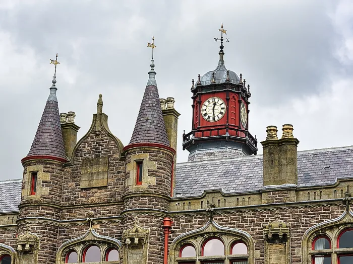 Framed Print : Former Town Hall with Clock Tower Print, Stornoway, Scotland Framed Print : Former Town Hall with Clock Tower Print, Stornoway, Scotland