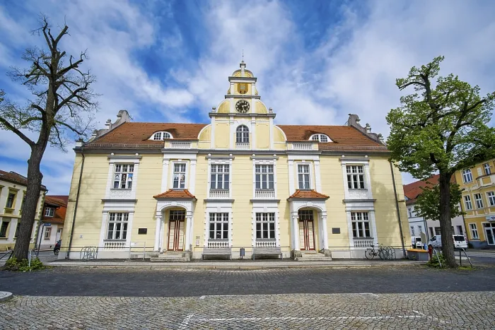Framed Print : Town Hall Furstenberg Oder Print, Eisenhuttenstadt, Germany Framed Print : Town Hall Furstenberg Oder Print, Eisenhuttenstadt, Germany