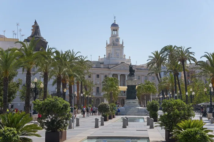Framed Print : Town Square Print, Cadiz, Spain Framed Print : Town Square Print, Cadiz, Spain