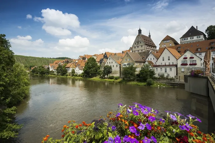Framed Print : Town view, Besigheim an der Enz Print, Germany Framed Print : Town view, Besigheim an der Enz Print, Germany
