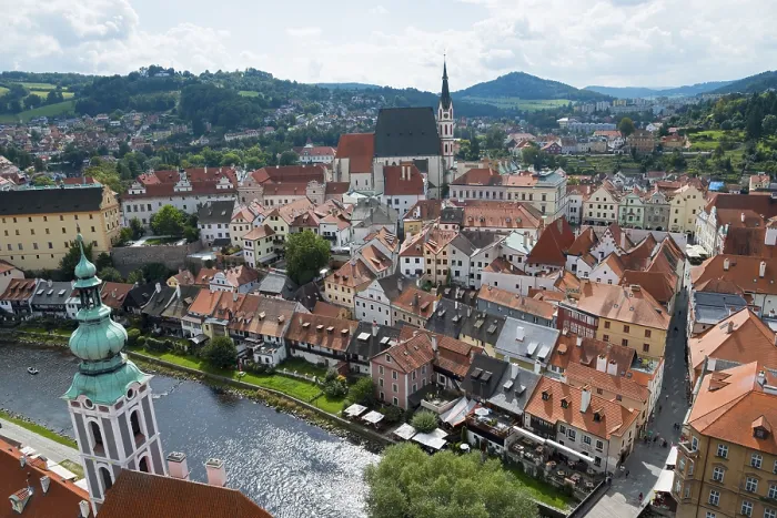 Framed Print : Cesky Krumlov Castle Town View Print, Czech Republic Framed Print : Cesky Krumlov Castle Town View Print, Czech Republic