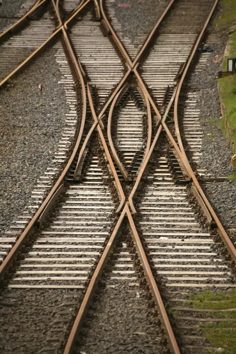 Framed Print : Train Tracks Print with Points by ImageBROKER Framed Print : Train Tracks Print with Points by ImageBROKER