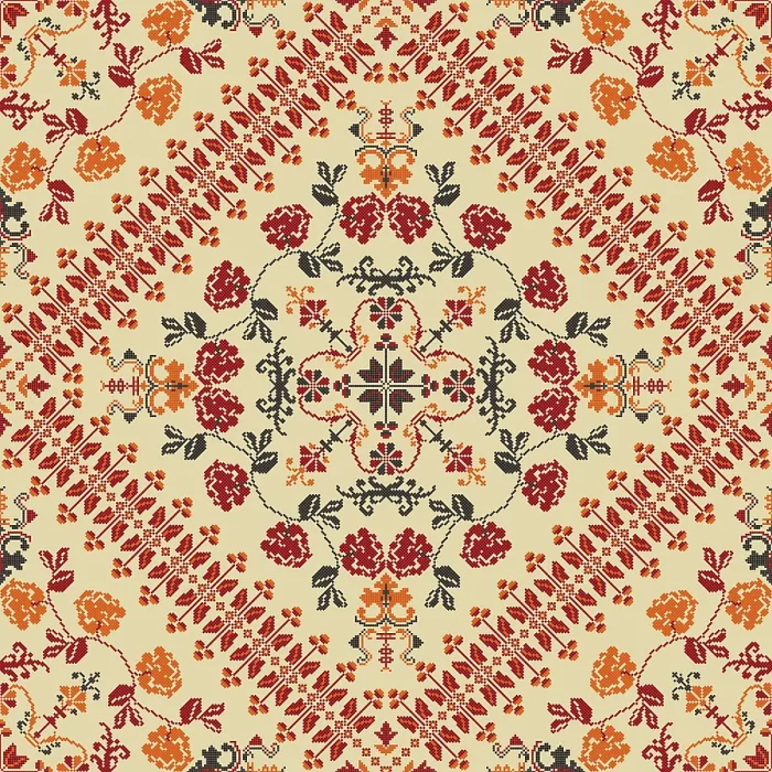 Framed Print : Traditional Polish Embroidery Print Pattern Framed Print : Traditional Polish Embroidery Print Pattern