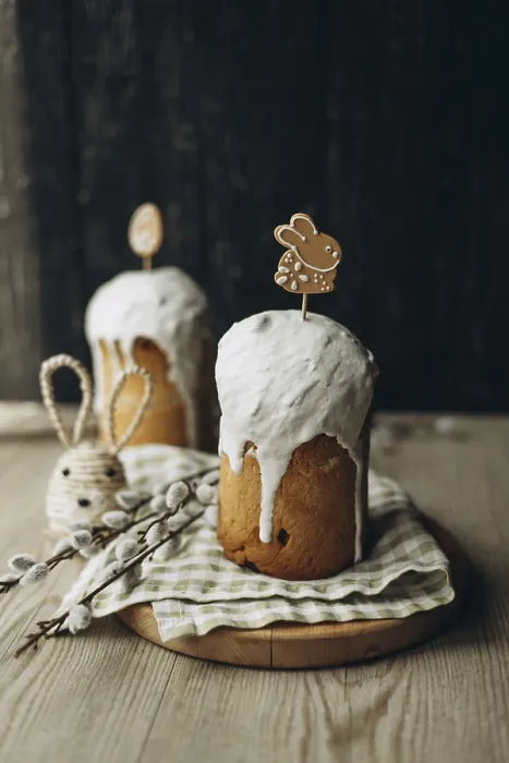 Framed Print : Traditional Russian Easter Kulich Bread Print Framed Print : Traditional Russian Easter Kulich Bread Print