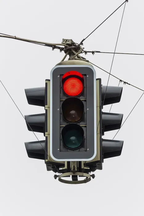 Framed Print : Traffic Light Red Print: Symbol of Stop and Failure Framed Print : Traffic Light Red Print: Symbol of Stop and Failure