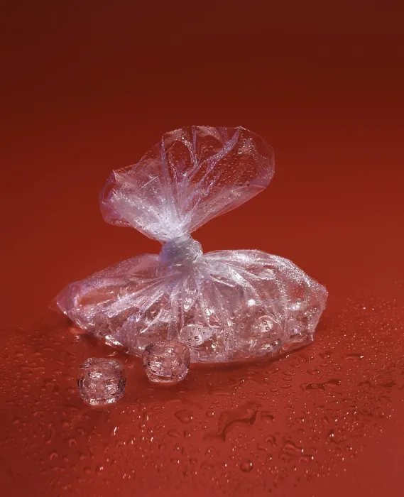 Framed Print : Translucent Plastic Bag with Ice Cubes Print Framed Print : Translucent Plastic Bag with Ice Cubes Print