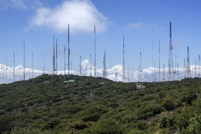 Framed Print : Costa Rican Mountain Transmitter Masts Print Framed Print : Costa Rican Mountain Transmitter Masts Print