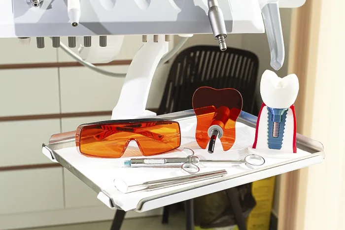 Framed Print : Dental Instruments Print: Clinical Setting Framed Print : Dental Instruments Print: Clinical Setting