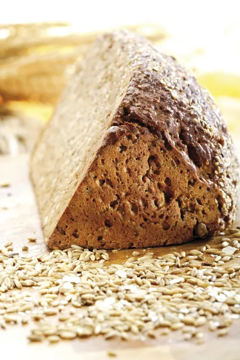 Framed Print : Wholegrain Triangular Bread Print