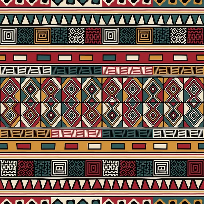 Framed Print : Tribal Ethnic Background Print - Vector Seamless Pattern Framed Print : Tribal Ethnic Background Print - Vector Seamless Pattern