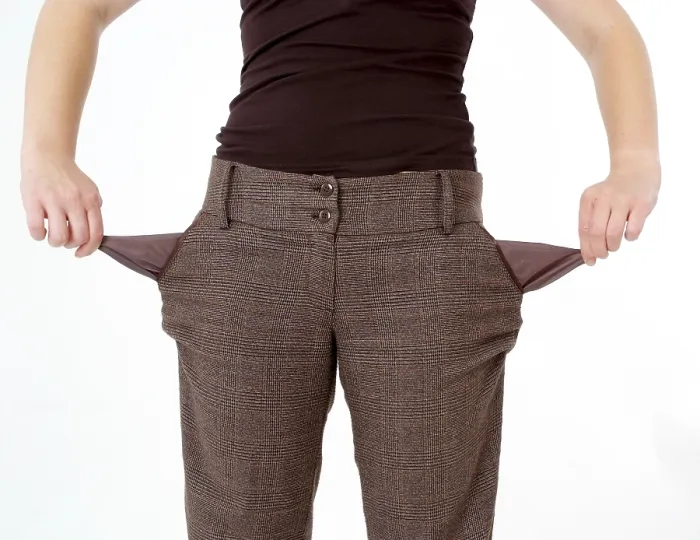 Framed Print : Empty Trouser Pockets Print Framed Print : Empty Trouser Pockets Print
