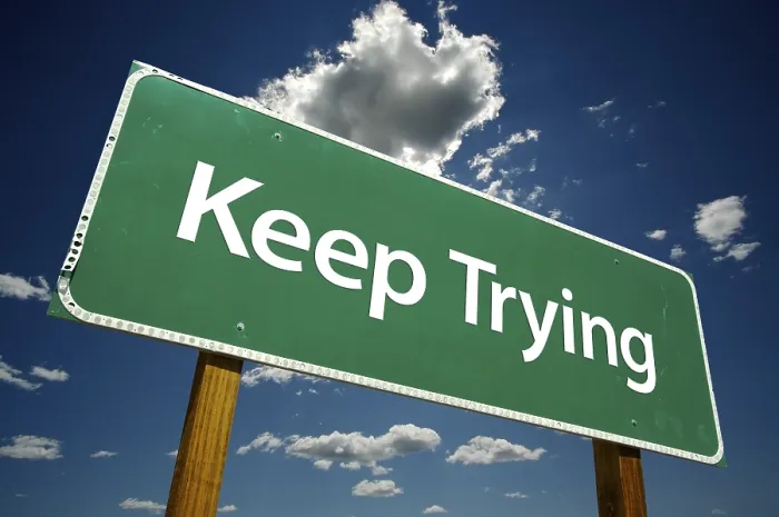 Framed Print : Keep Trying Road Sign Print with Dramatic Sky Framed Print : Keep Trying Road Sign Print with Dramatic Sky