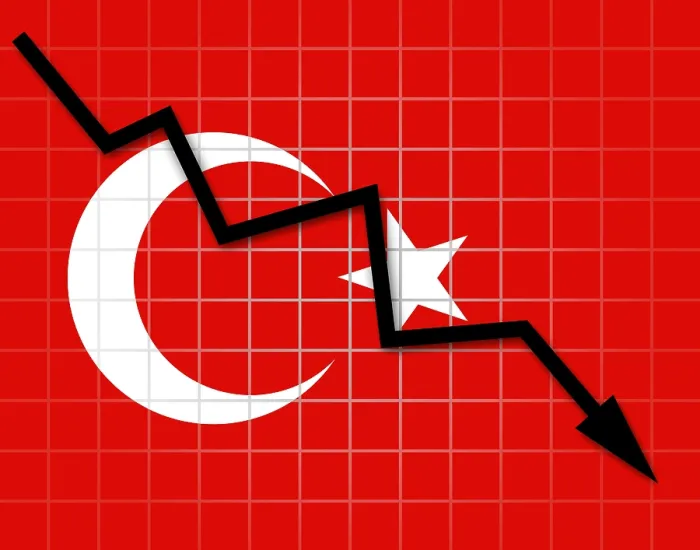 Framed Print : The Turkish Flag and Arrow Graph Print Framed Print : The Turkish Flag and Arrow Graph Print