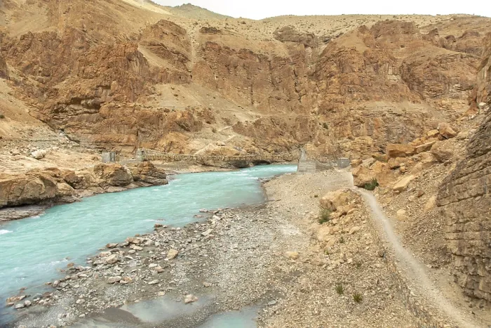 Framed Print : Ladakh Turquoise River Print Framed Print : Ladakh Turquoise River Print